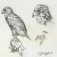 Gaston SUISSE (1896-1988) - Aigle bateleur et tête.